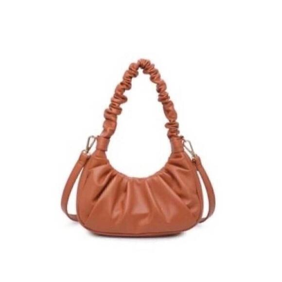 URBAN EXPRESSIONS Oliveta Scrunch Handle Crossbody Bag, purse, - Picture 5 of 8